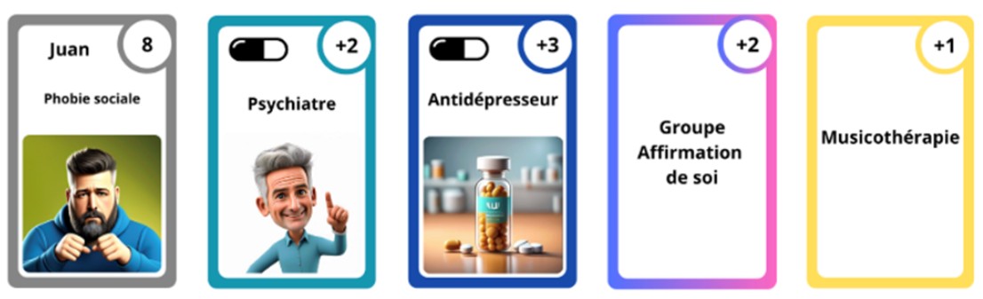 Boîte et cartes du jeu Psy Game